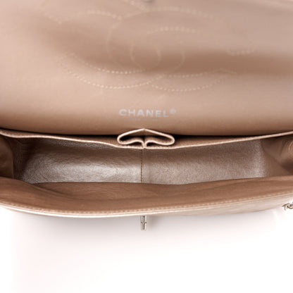 Chanel Metallic Lambskin Quilted Jumbo Double Flap Gold 5 of 11