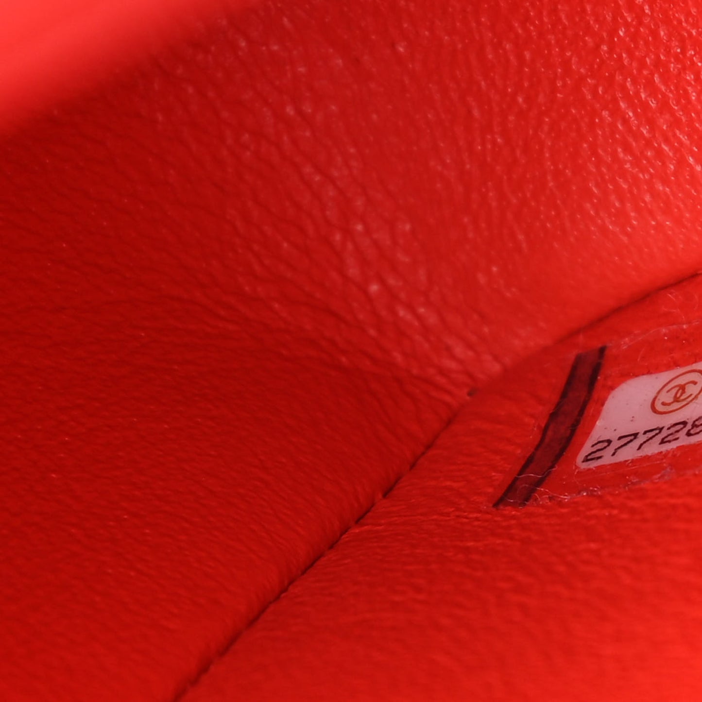 Lambskin Quilted Mini Rectangular Flap Red