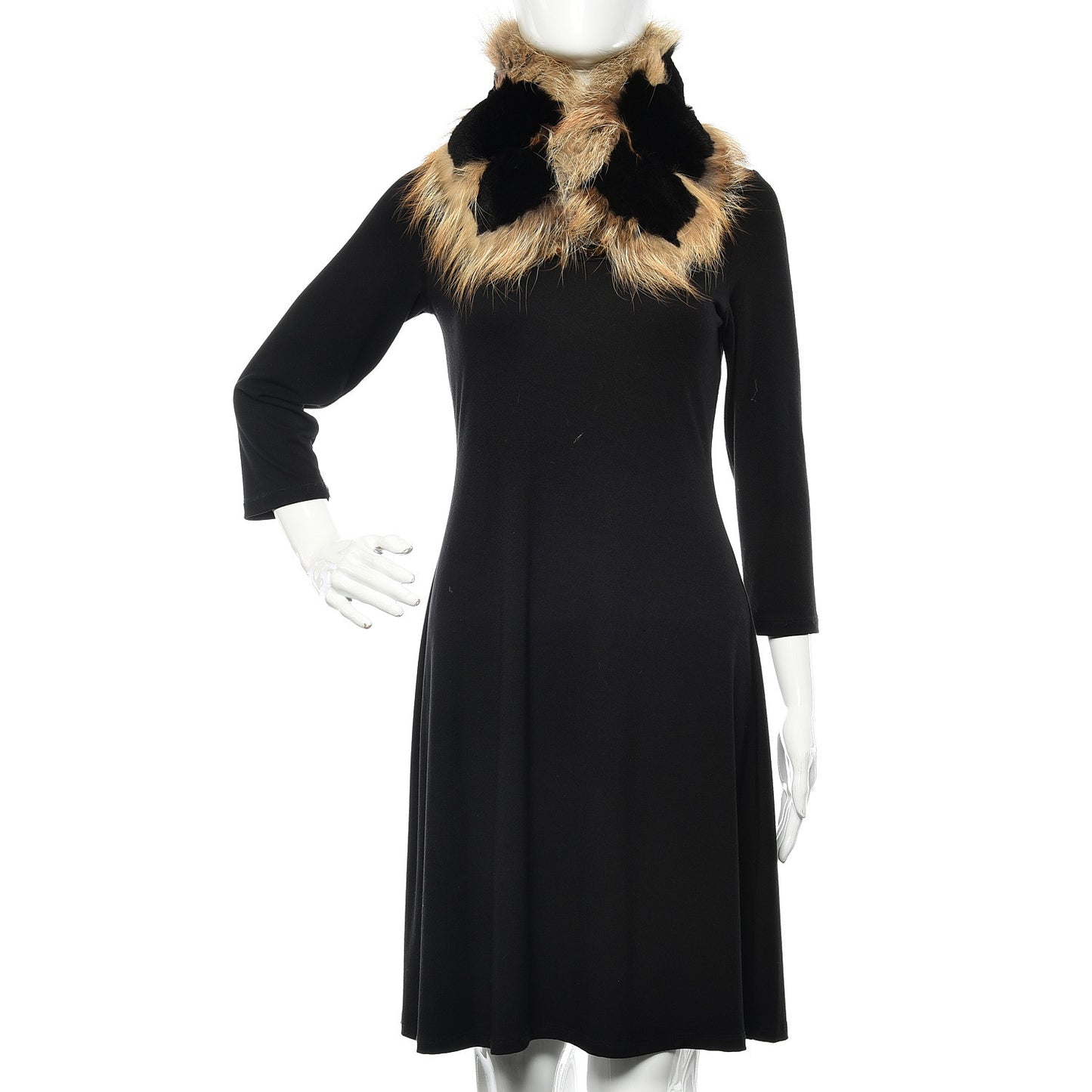 Fox Fur Foxy Collar Black