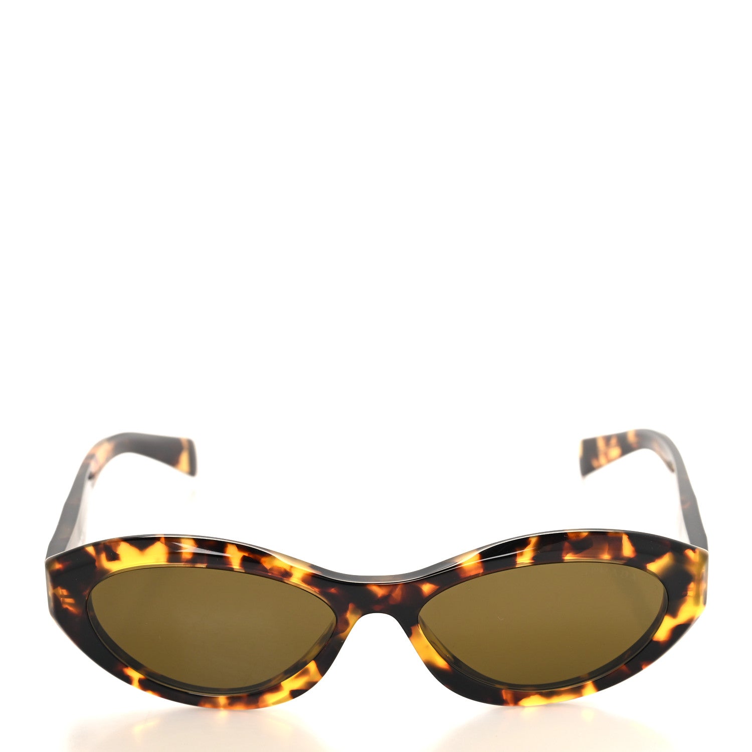 Prada Acetate Oval Sunglasses SPR 26Z Tortoise 2 of 7