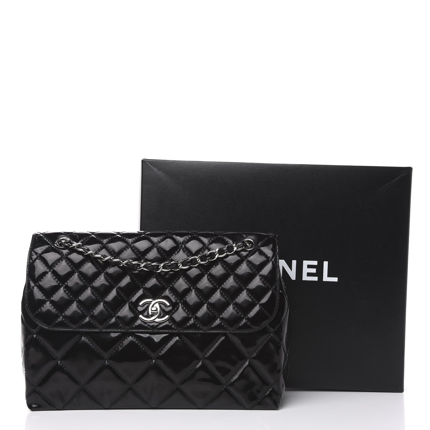 Chanel Vinyl Quilted In the Business Flap Bag Black 12 of 12