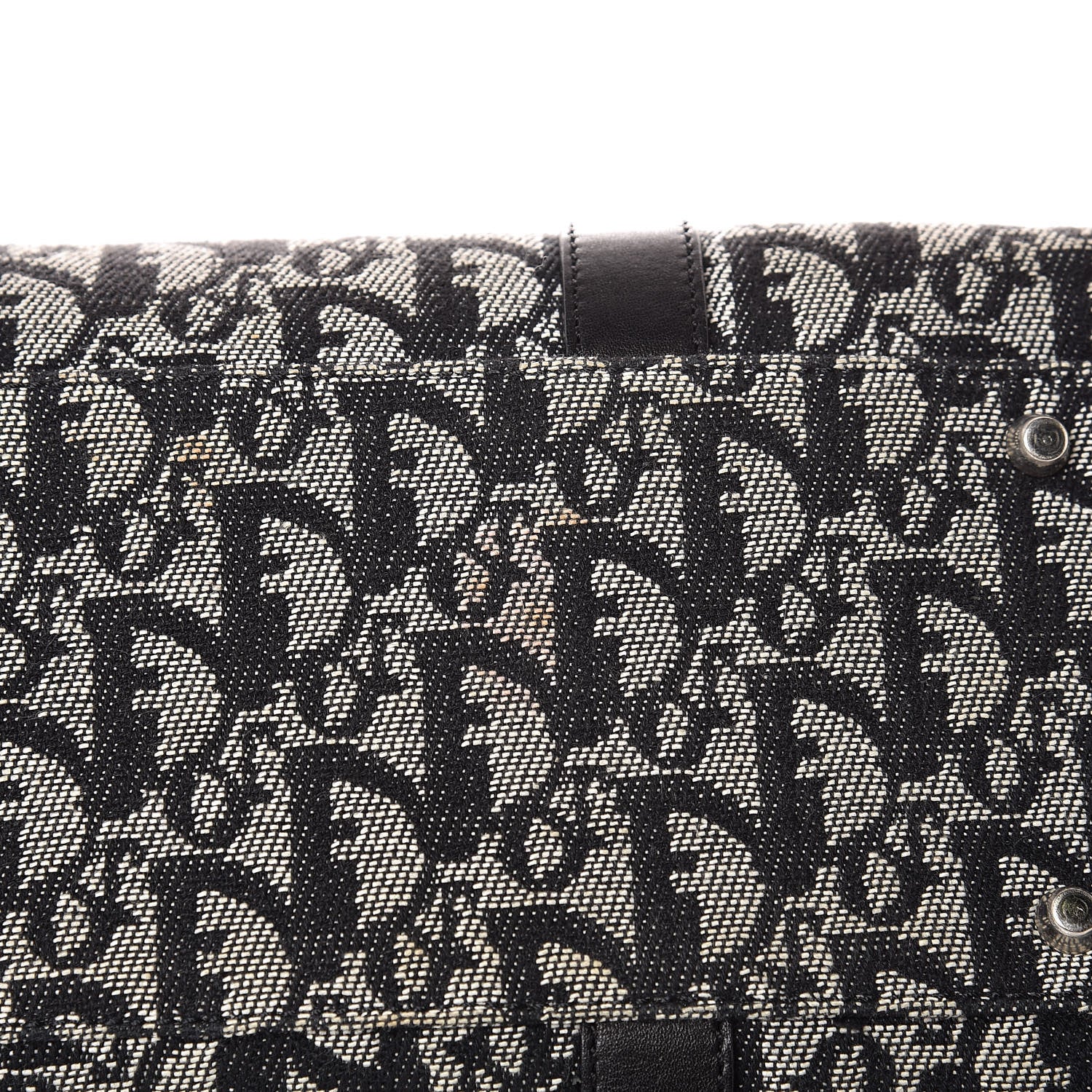 Christian Dior Denim Monogram Charms Shoulder Bag Black 12 of 16