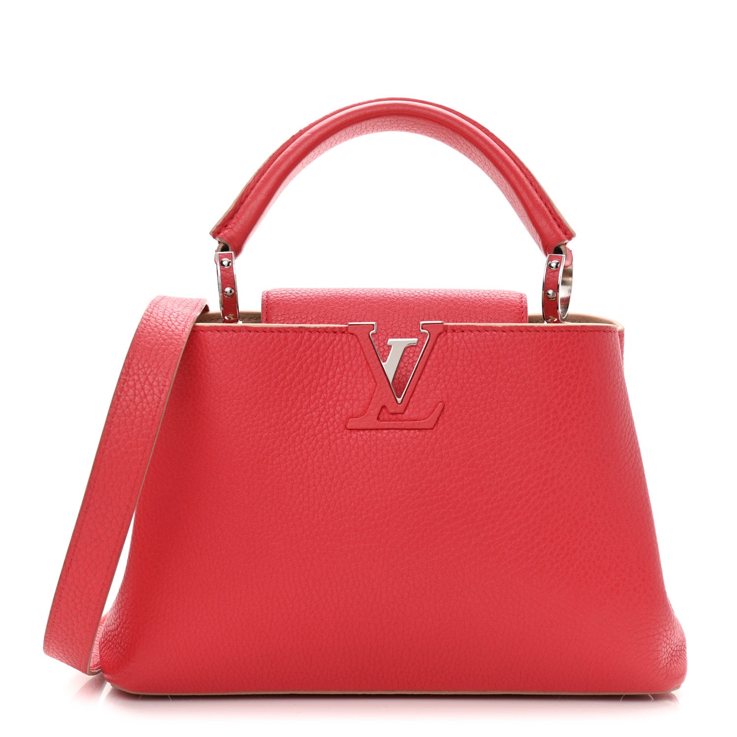 Louis Vuitton Taurillon Capucines BB Rose Litchi 1 of 10