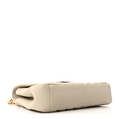 Saint Laurent Sheepskin Matelasse Chevron Monogram Medium College Bag Crema Soft 4 of 10