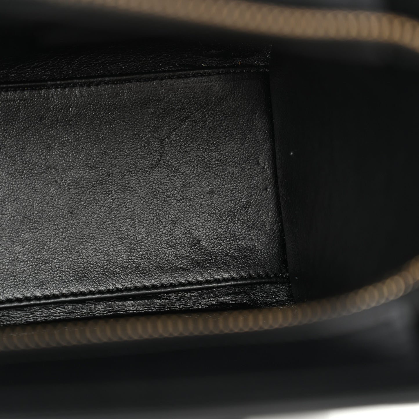 Bullhide Calfskin Nubuck Bi-Color Nano Luggage Black White