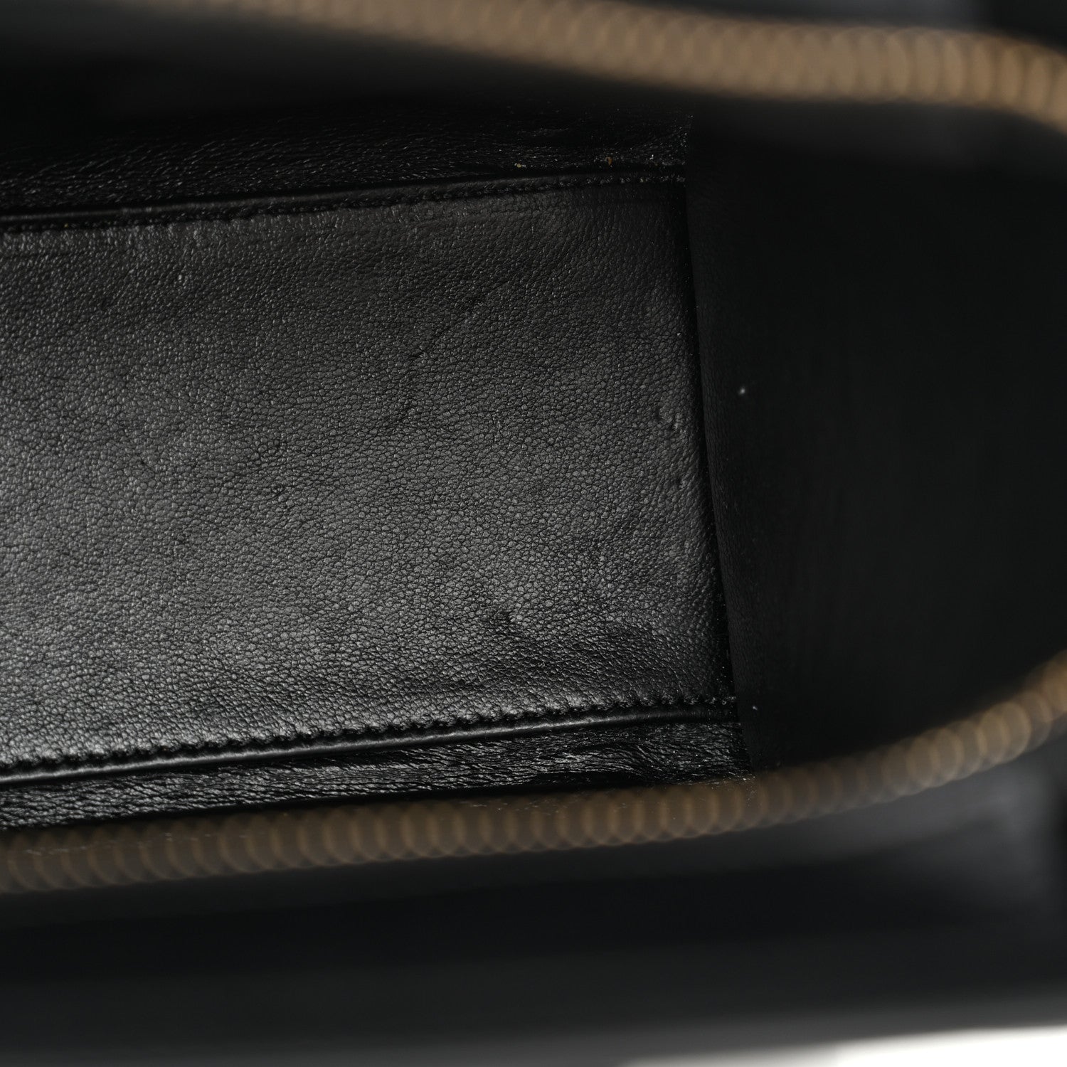 Celine Bullhide Calfskin Nubuck Bi-Color Nano Luggage Black White 10 of 13