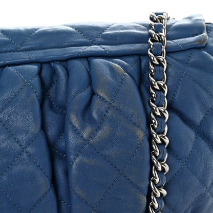 Chanel Washed Lambskin Quilted Medium Chain Around Messenger Blue 12 of 13