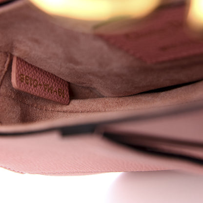 Christian Dior Grained Calfskin Mini Saddle Bag Pink 6 of 9