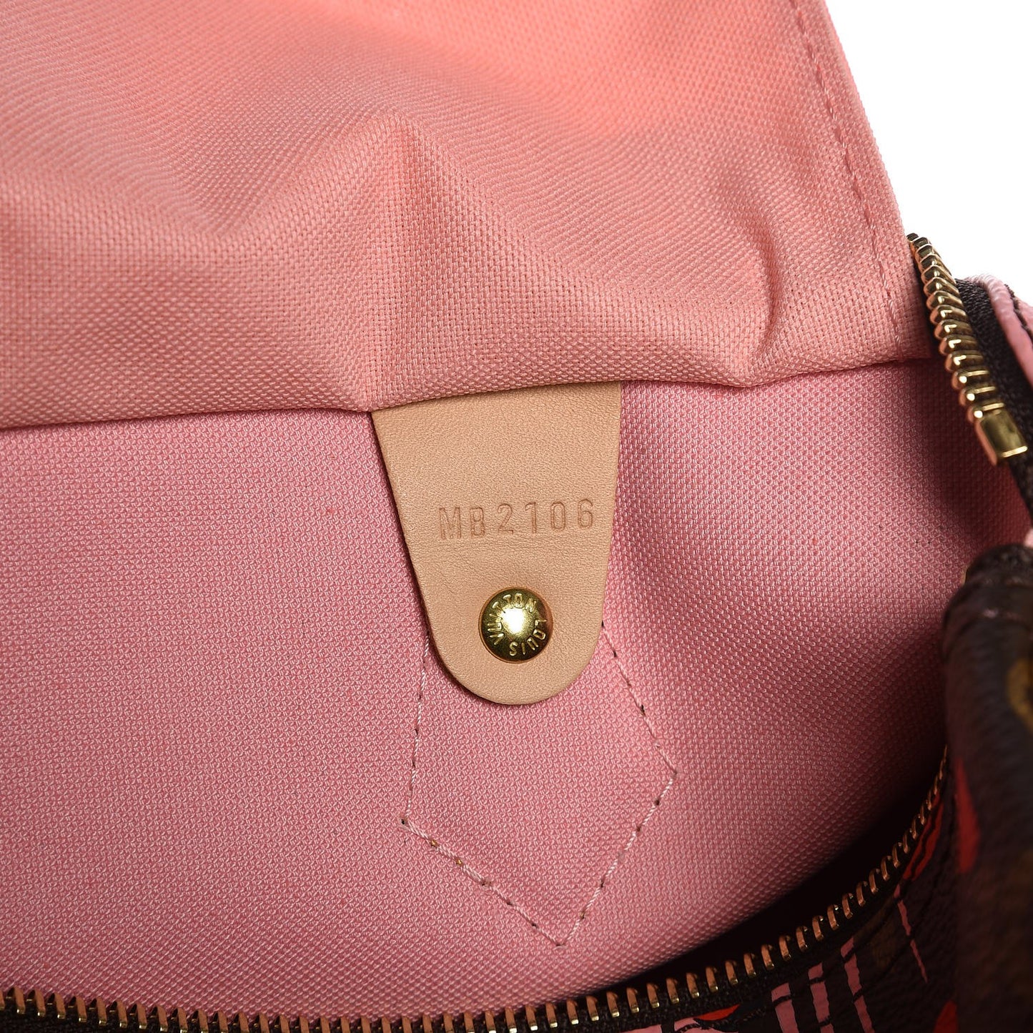 Monogram Jungle Dots Speedy 30 Sugar Pink Poppy