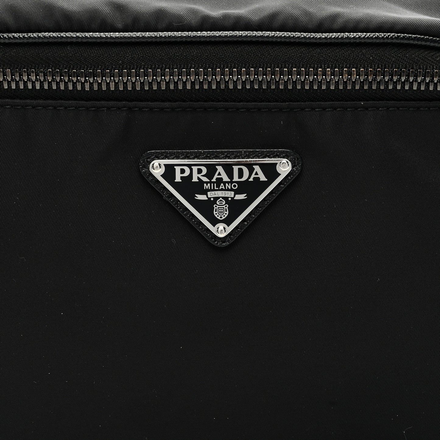 Re-Nylon Saffiano Belt Bag Black
