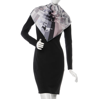 Hermes Silk Galop Chromatique Scarf 90 Anthracite Gris Etoupe 2 of 5
