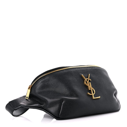 Saint Laurent Grain De Poudre Monogram Belt Bag Black 4 of 16