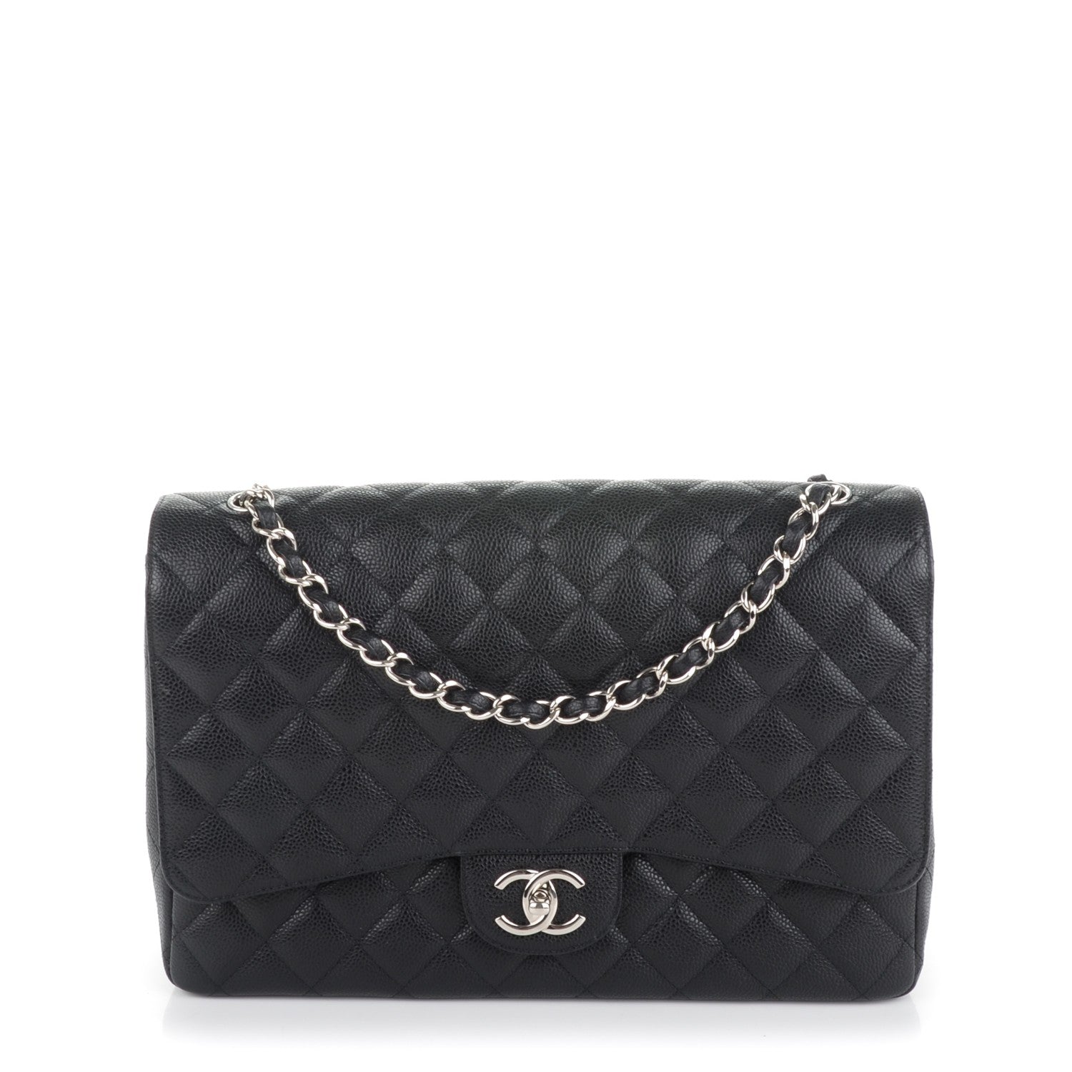 Chanel Caviar Quilted Maxi Double Flap Black 1 of 7