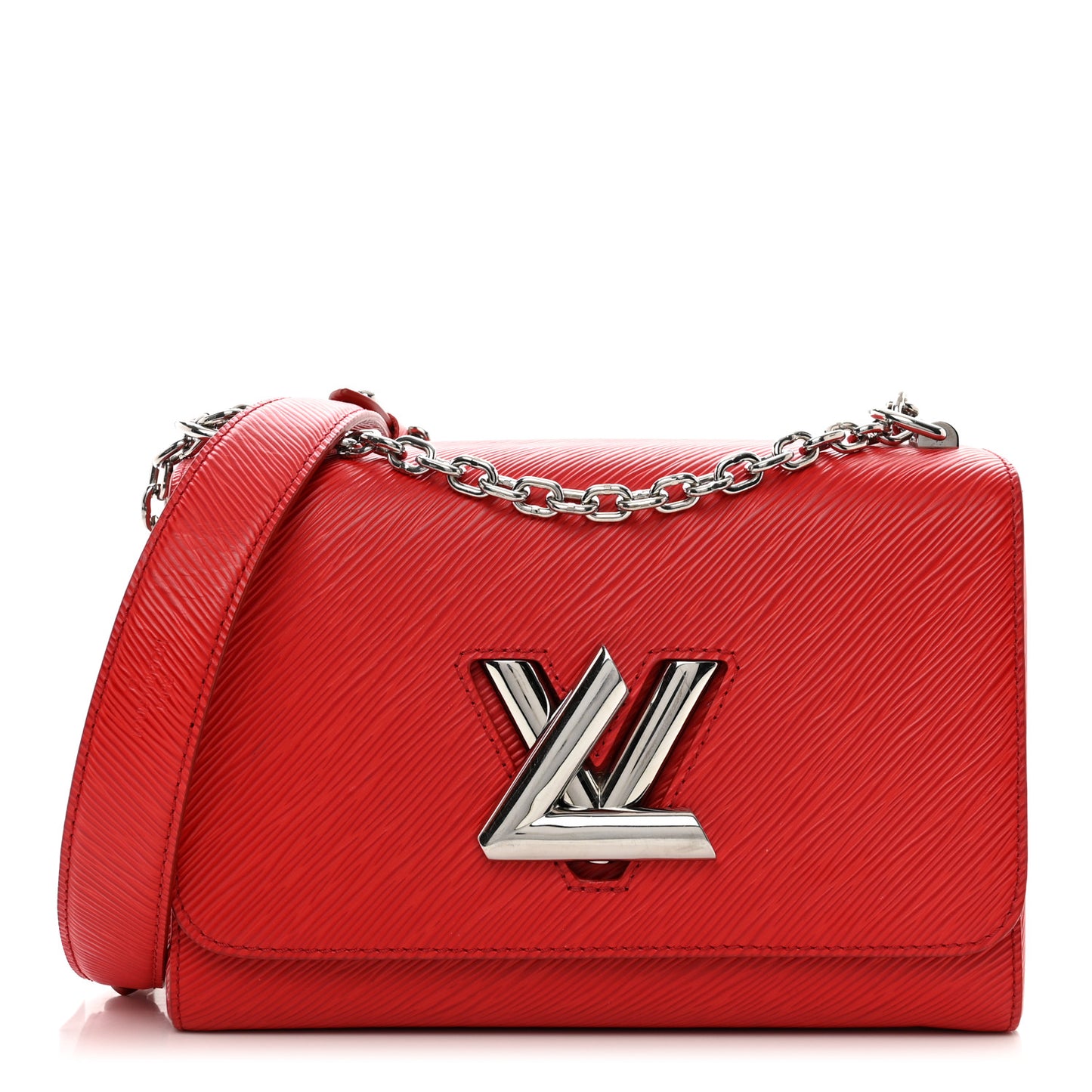 Epi Twist Shoulder Bag MM Coquelicot