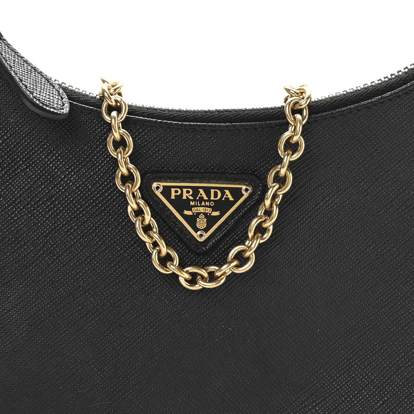 Saffiano Lux Re-Edition 2005 Shoulder Bag Black