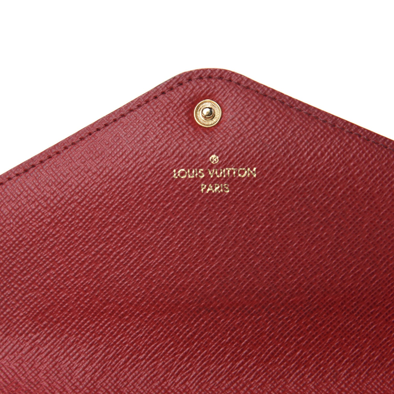 Louis Vuitton Damier Ebene Josephine Wallet Red 9 of 11