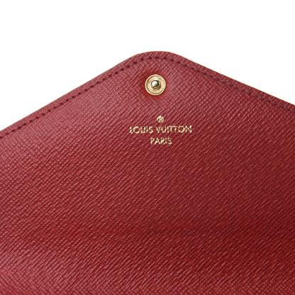 Louis Vuitton Damier Ebene Josephine Wallet Red 9 of 11
