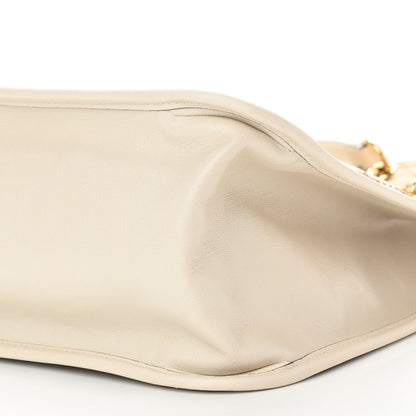 Gucci Monogram Calfskin Large Horsebit 1955 Tote Bag Beige Mystic White 10 of 10