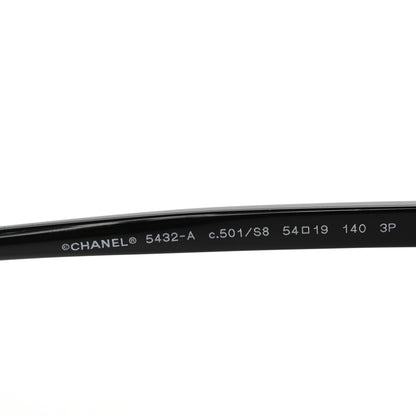 Chanel Acetate Polarized Cat Eye CC Sunglasses 5432 Black 6 of 8