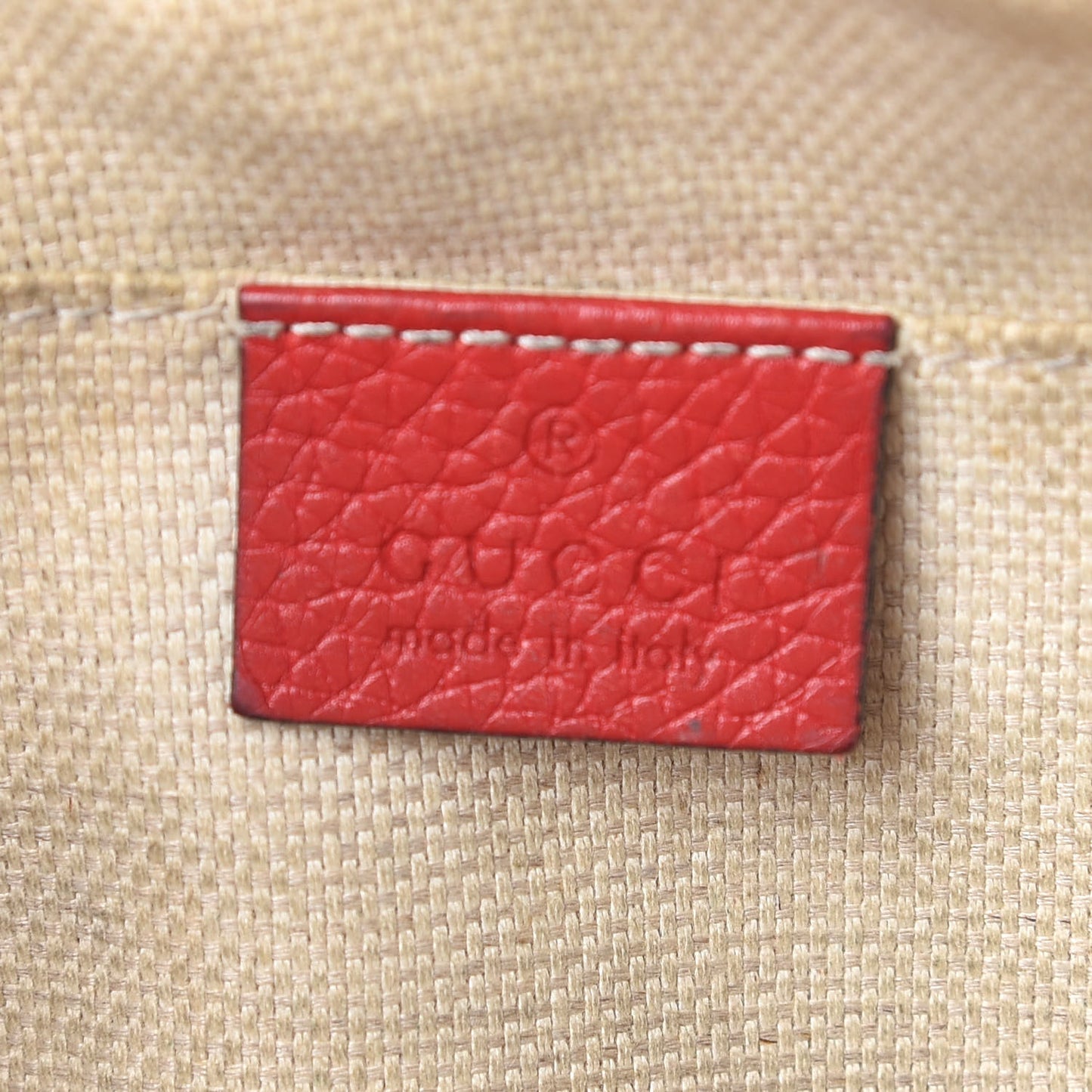 Pebbled Calfskin Small Soho Disco Bag Tabasco Red