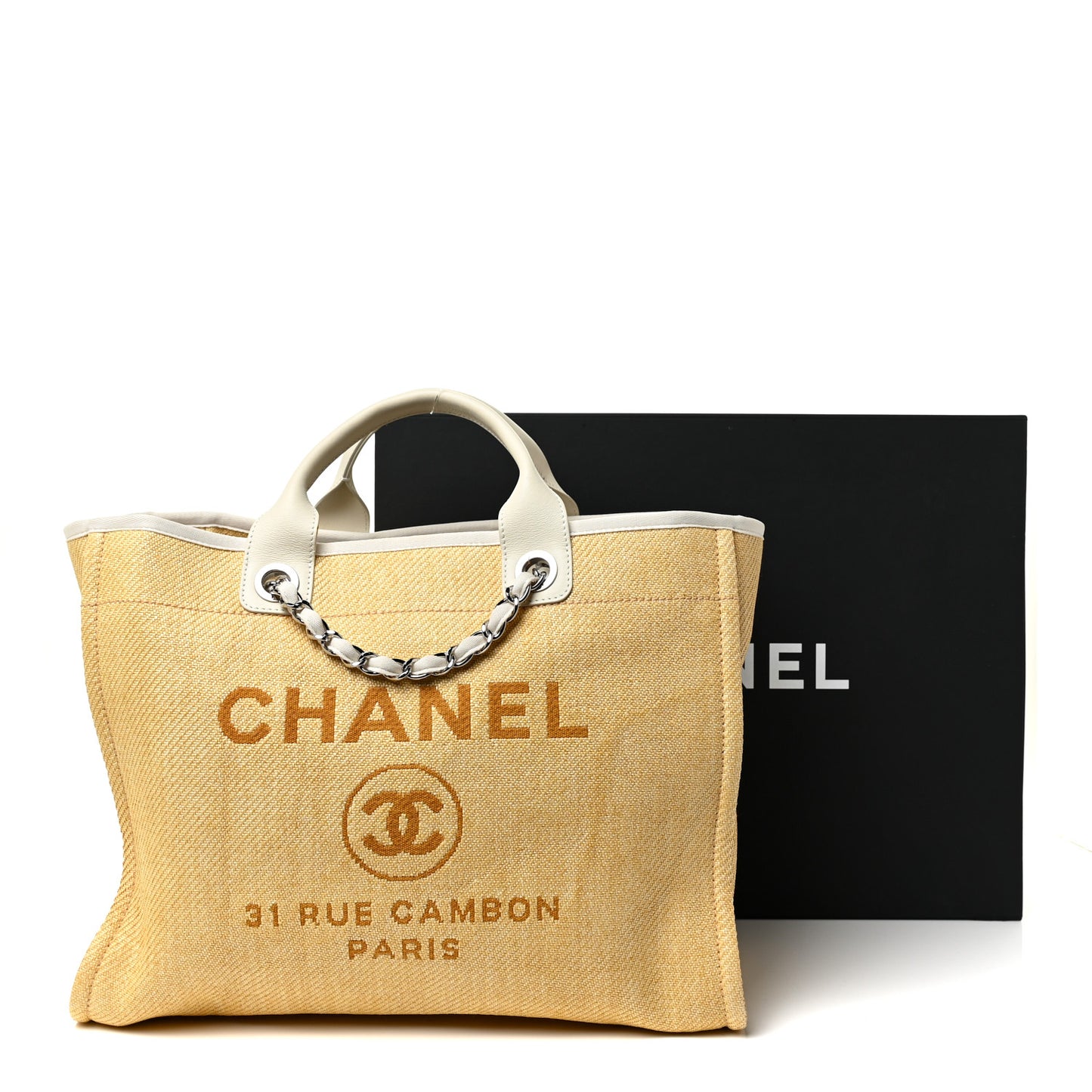 Canvas Medium Deauville Tote Light Yellow