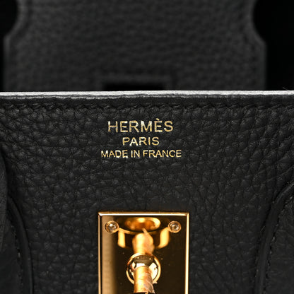 Hermes Togo Birkin 25 Black 6 of 16