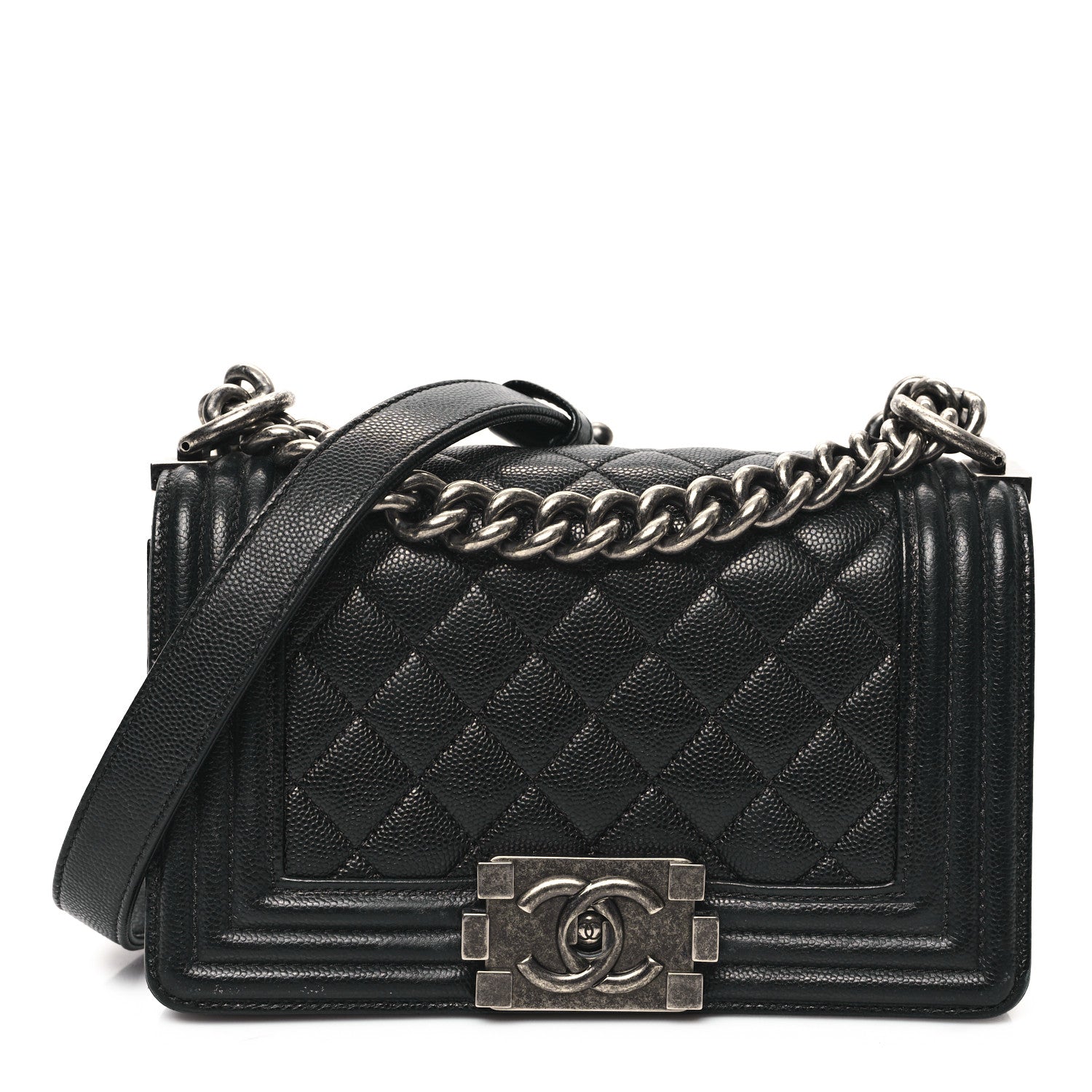 Chanel Caviar Quilted Small Boy Flap Black 1 of 12