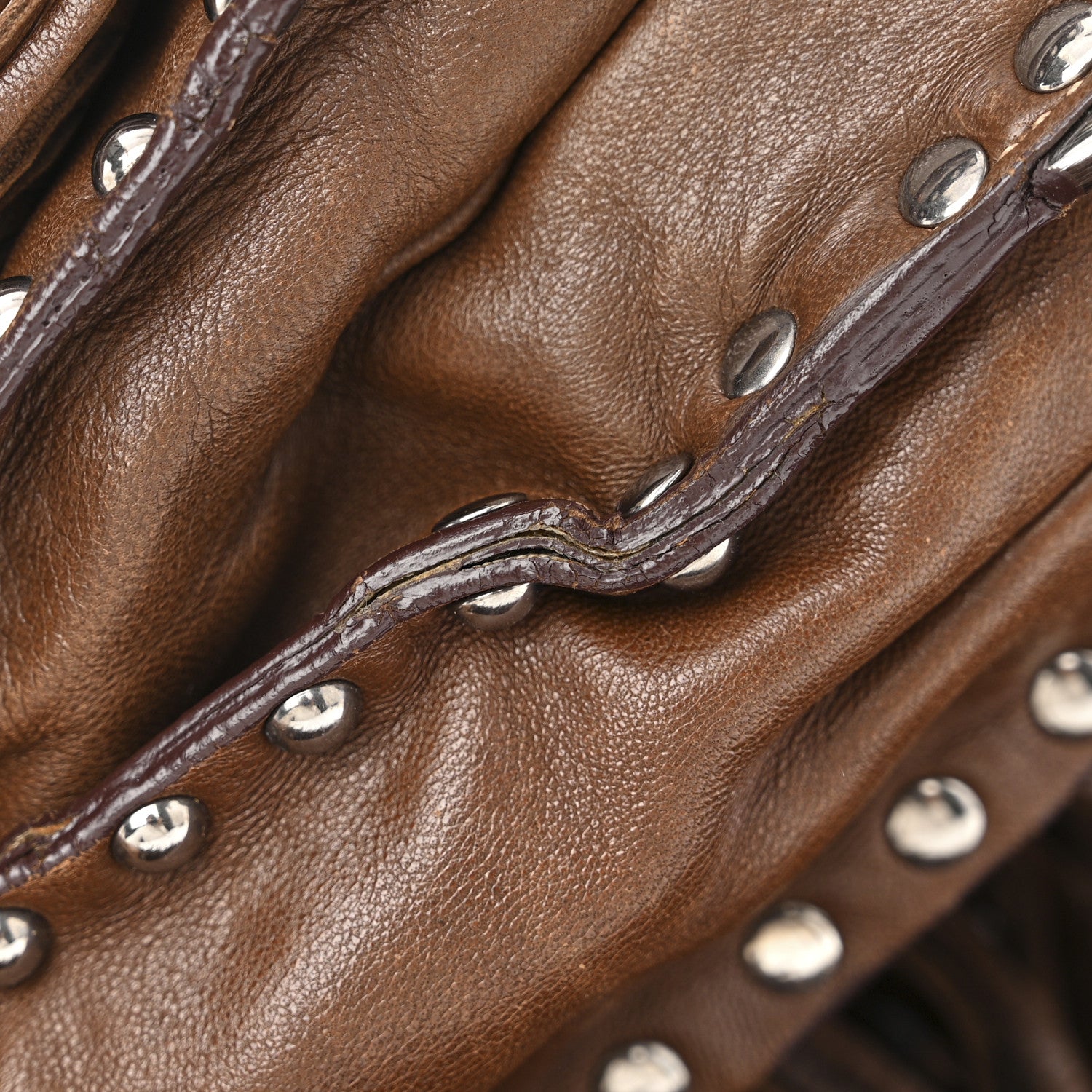 Prada Gaufre Tassel Tote Bag Brown 24 of 34