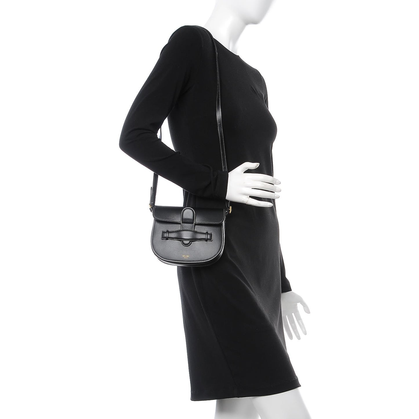 Smooth Calfskin Mini Symmetrical Bag Black