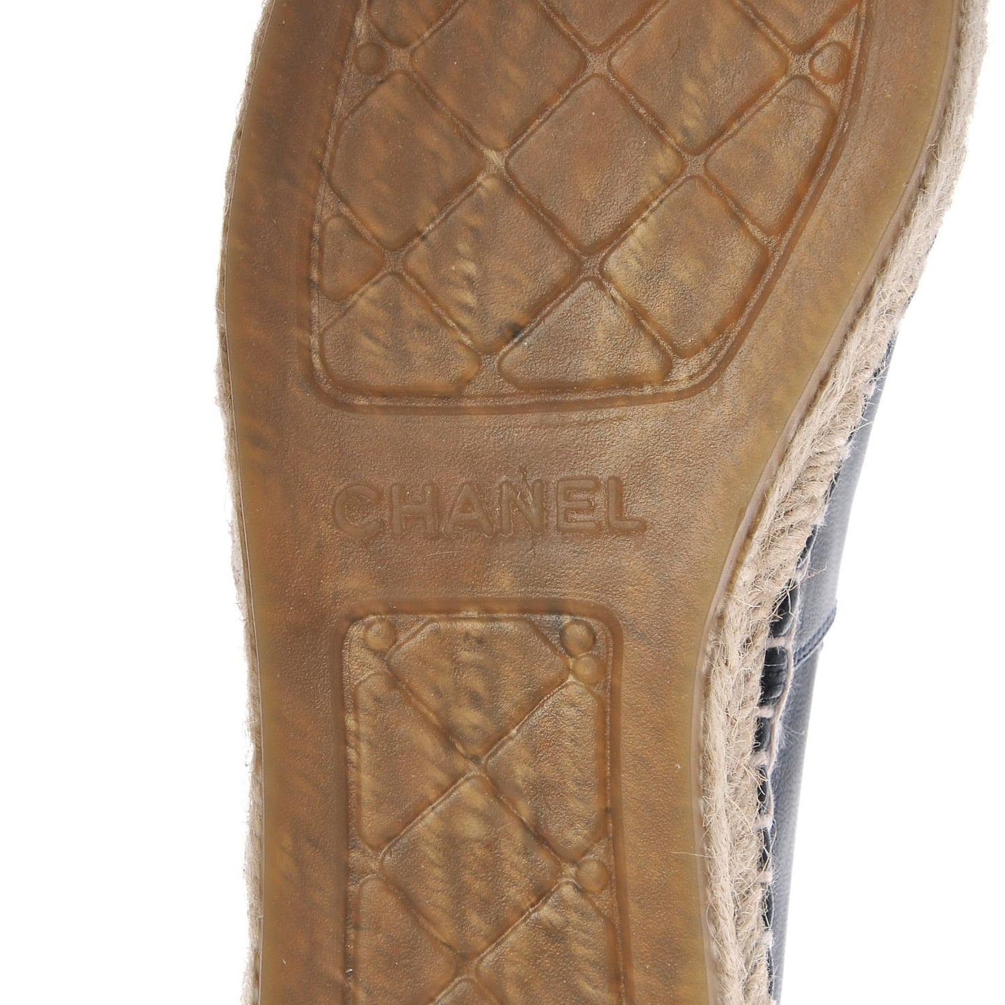 Lambskin CC Espadrilles 36 Dark Navy