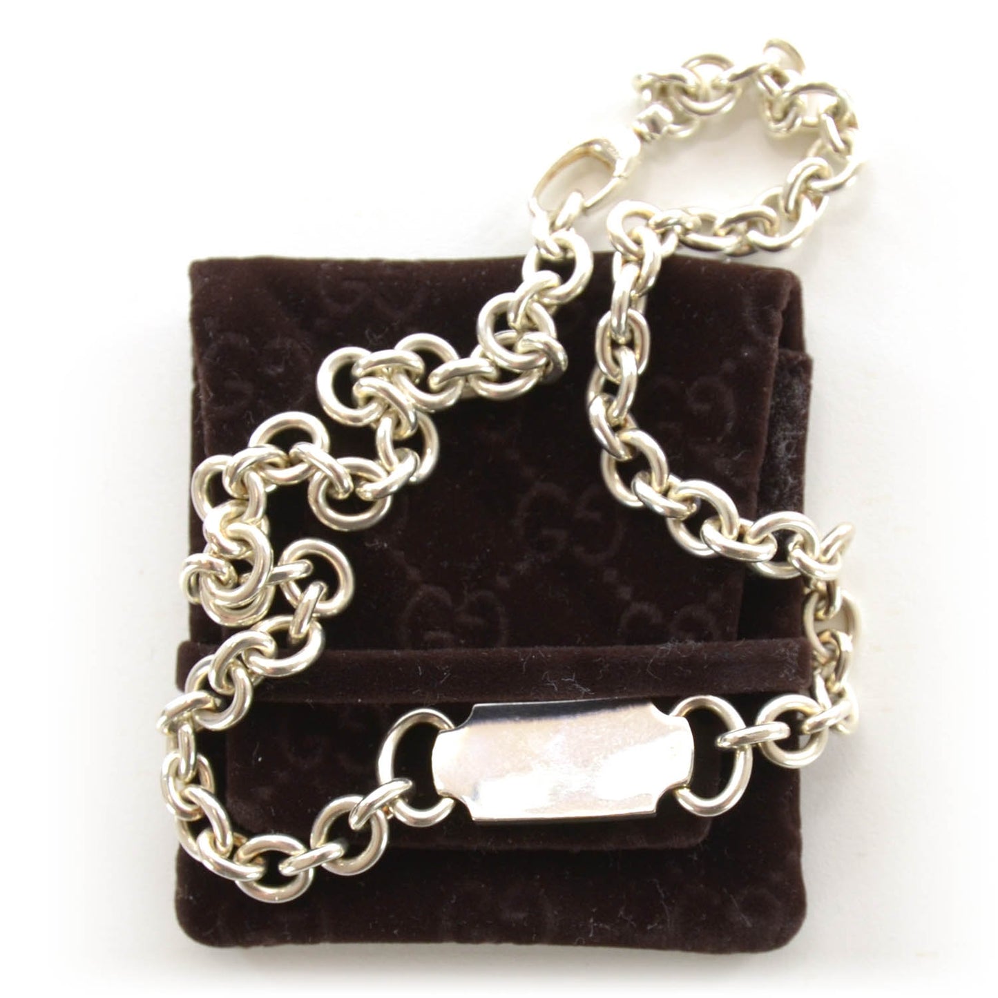 Sterling Silver Tag Necklace