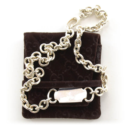 Gucci Sterling Silver Tag Necklace 3 of 5