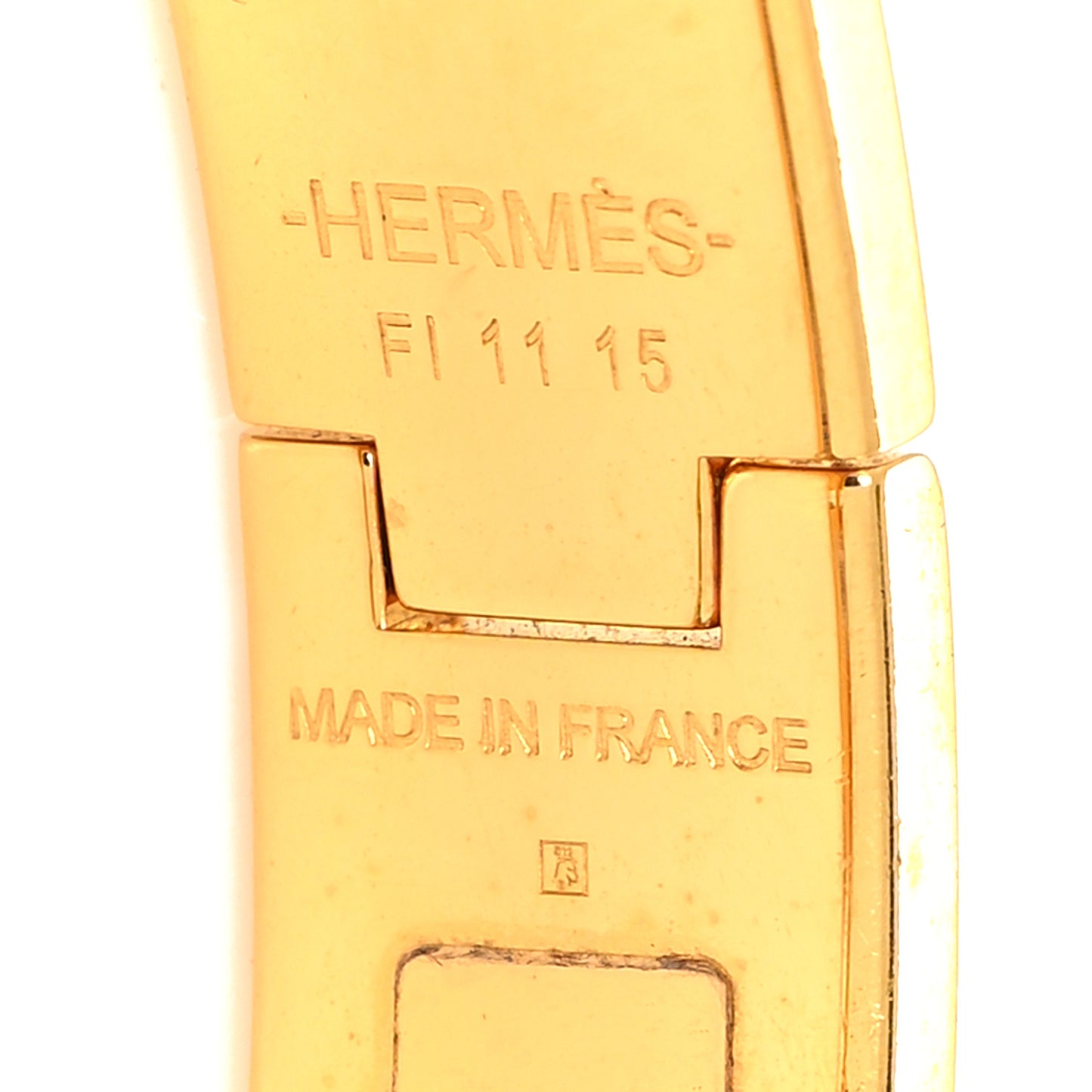 Enamel Narrow Clic Clac H Bracelet PM Jaune Citron
