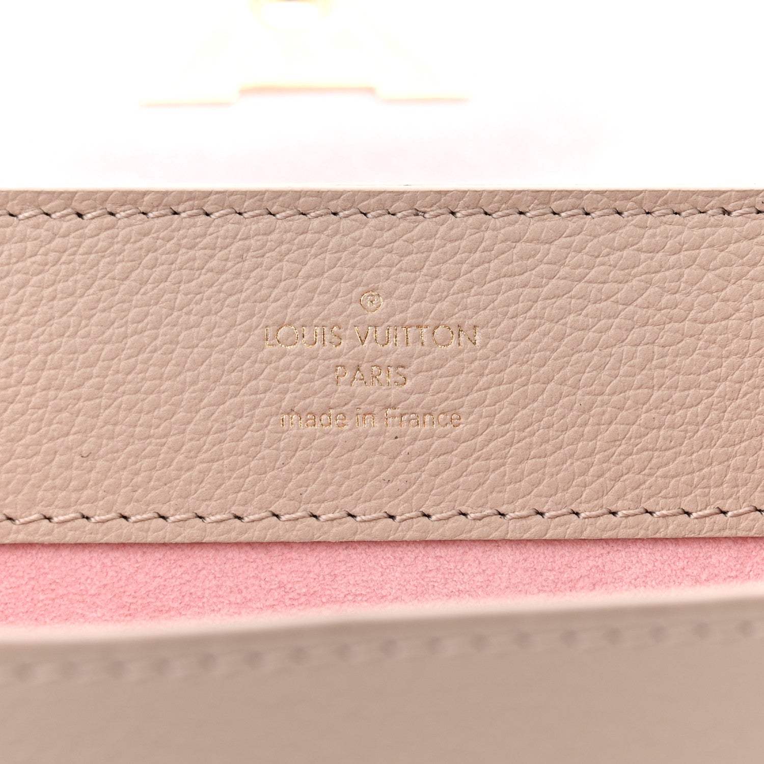 Louis Vuitton Soft Calfskin Mini Lockme Ever Greige 6 of 8