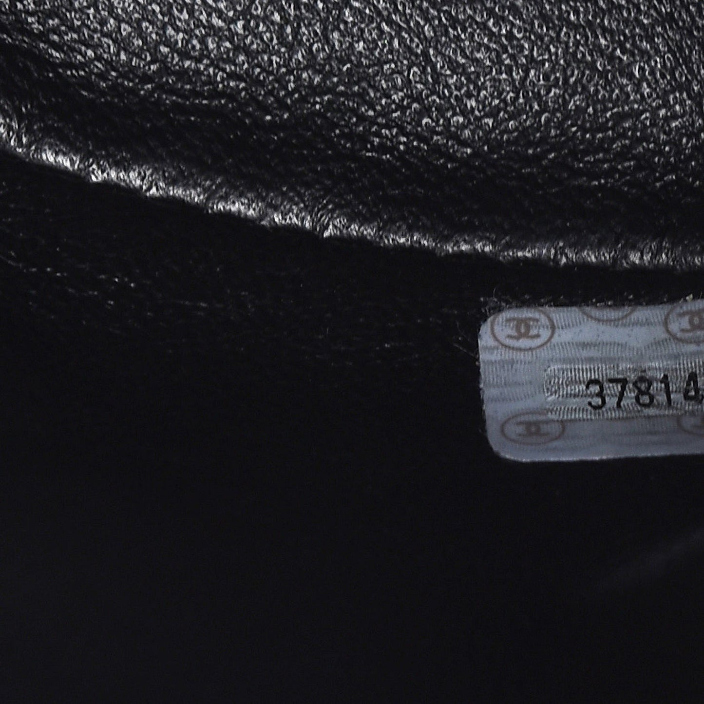 Lambskin Quilted Drawstring Backpack Black