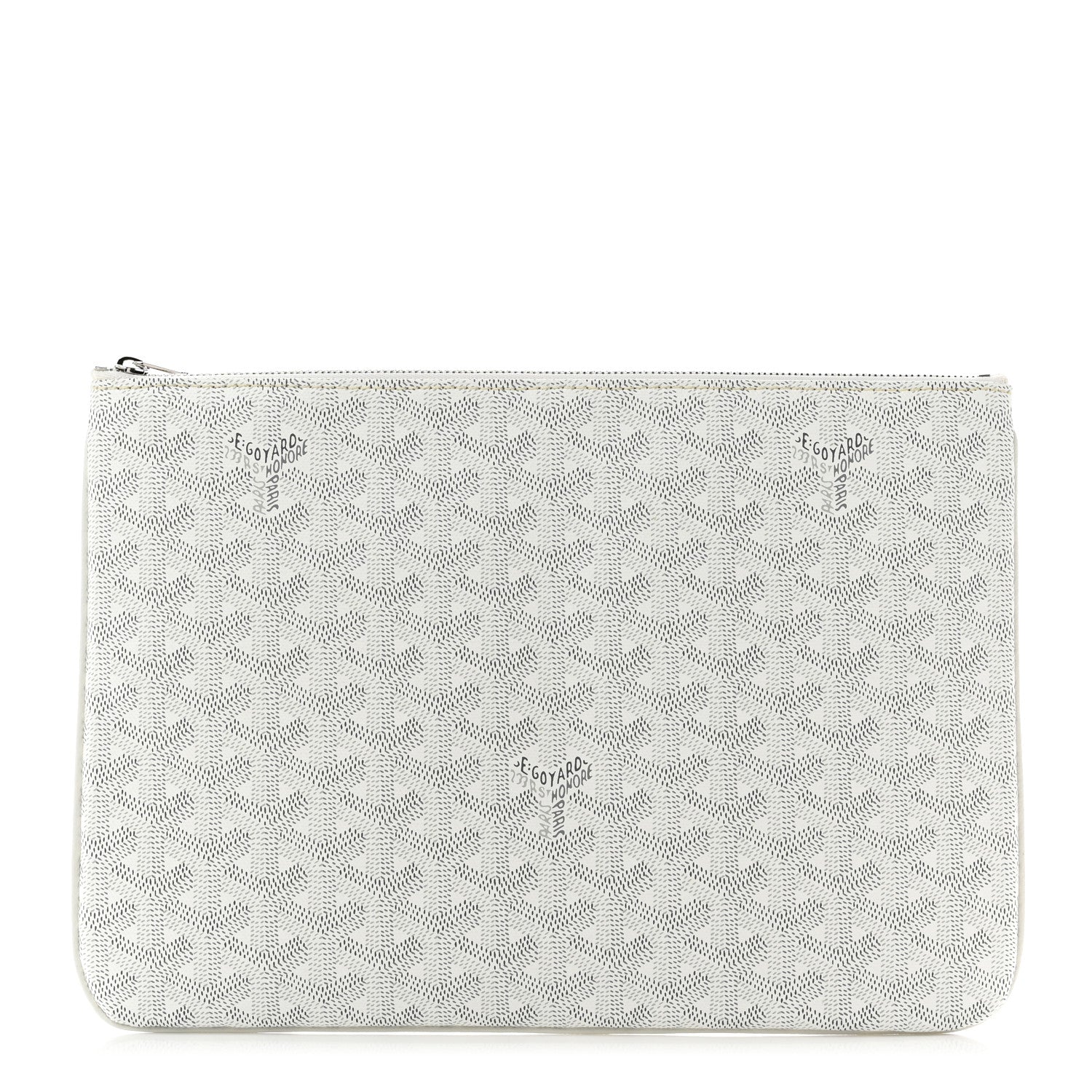Goyard Goyardine Senat Pochette MM White 1 of 7