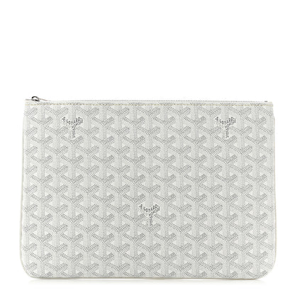 Goyard Goyardine Senat Pochette MM White 1 of 7
