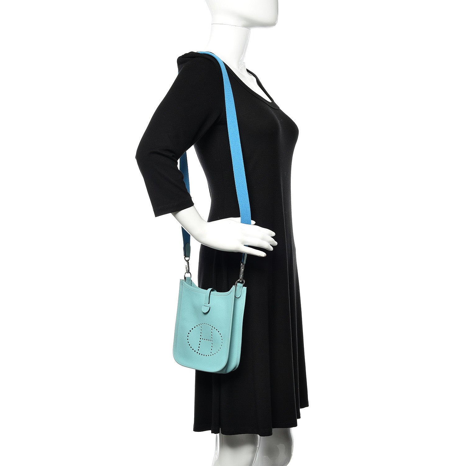 Hermes Epsom Amazone Evelyne TPM Bleu Atoll Bleu Zanzibar 2 of 11