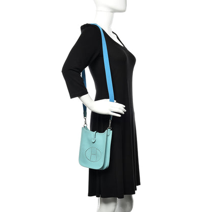 Hermes Epsom Amazone Evelyne TPM Bleu Atoll Bleu Zanzibar 2 of 11