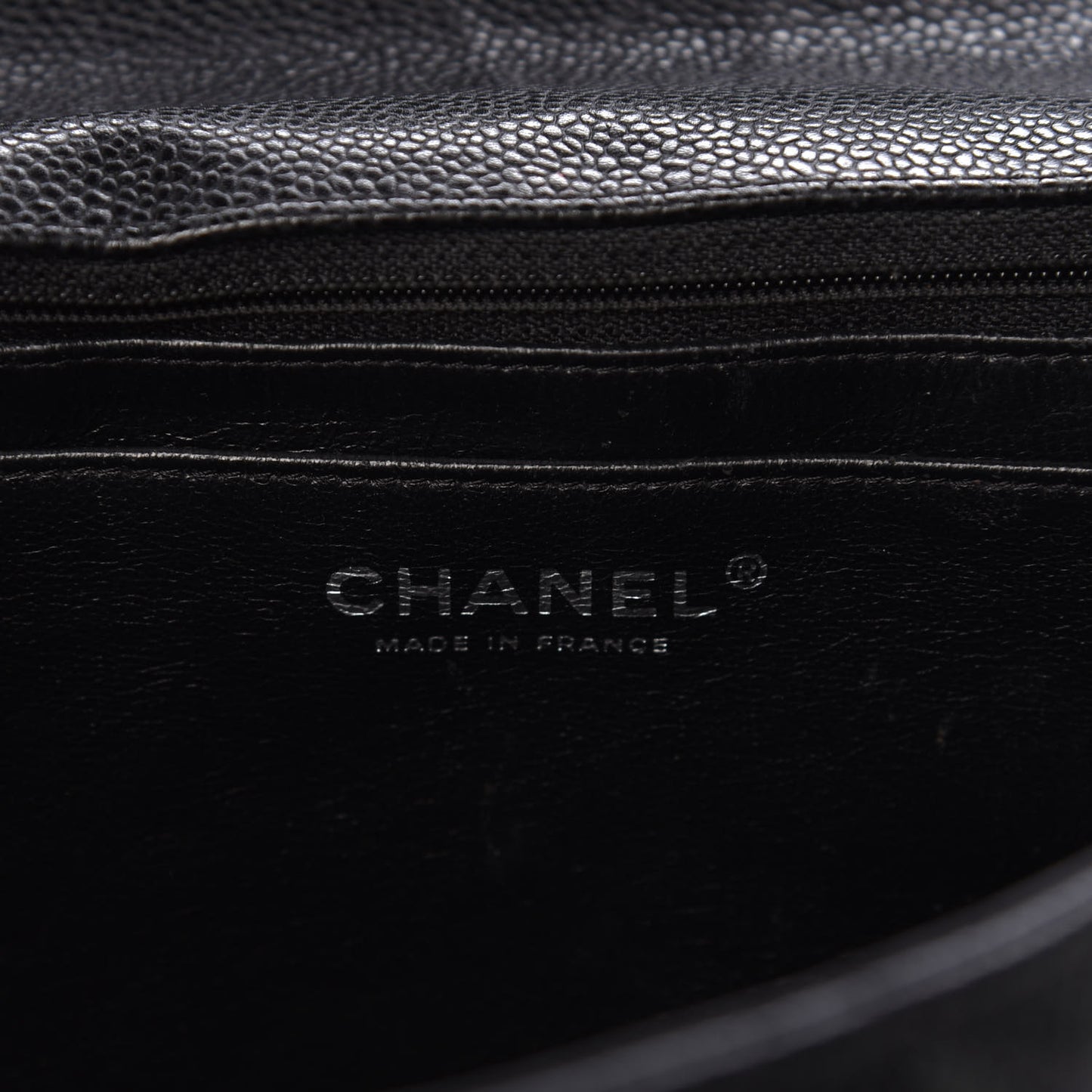 Caviar Quilted Jumbo Single Flap Black
