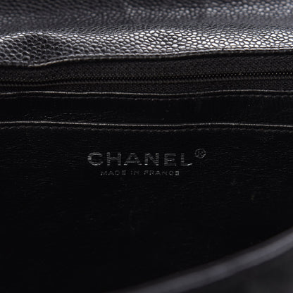 Chanel Caviar Quilted Jumbo Single Flap Black 6 of 11