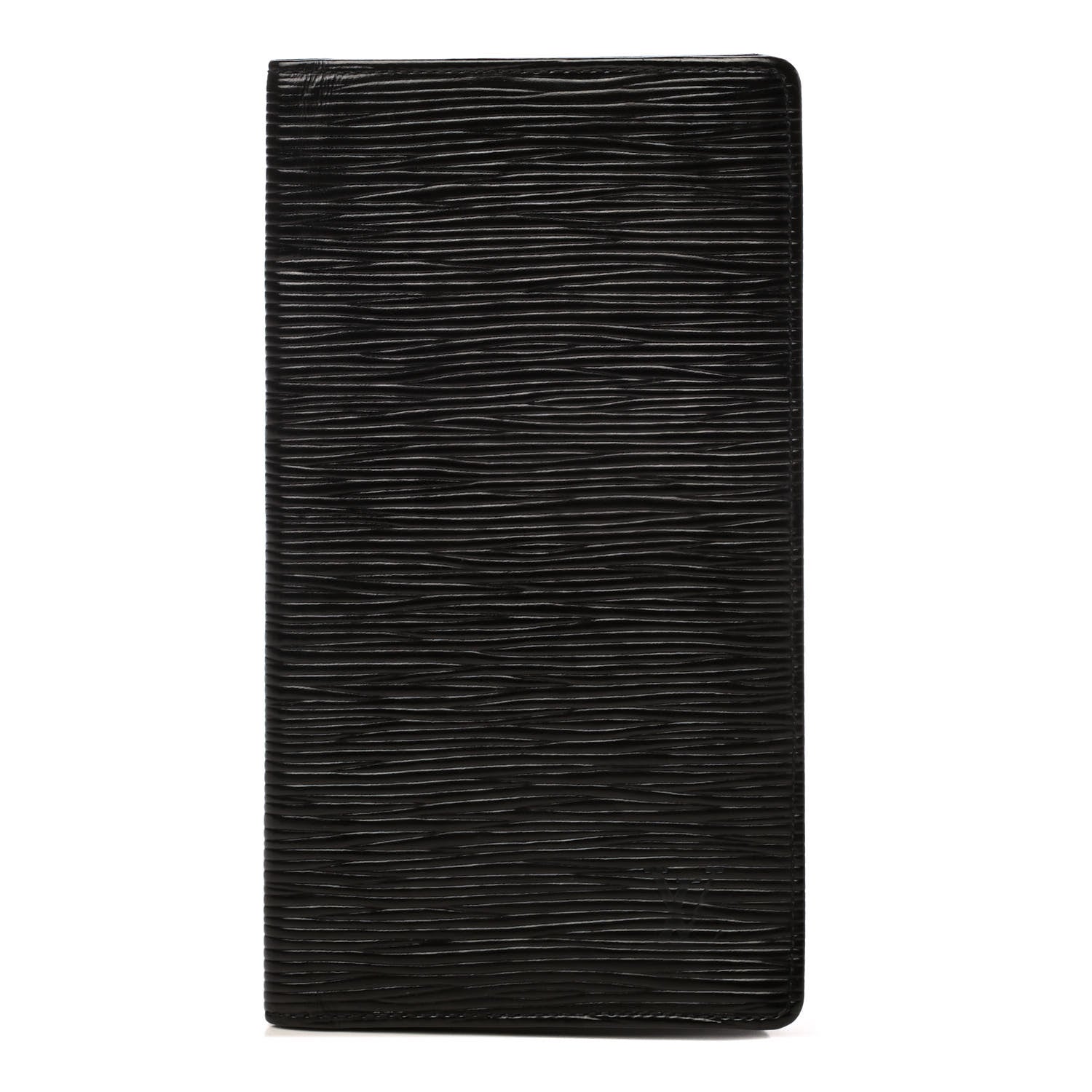 Louis Vuitton Epi Porte Valeurs Checkbook Wallet Black 1 of 6