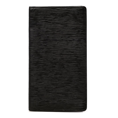 Louis Vuitton Epi Porte Valeurs Checkbook Wallet Black 1 of 6