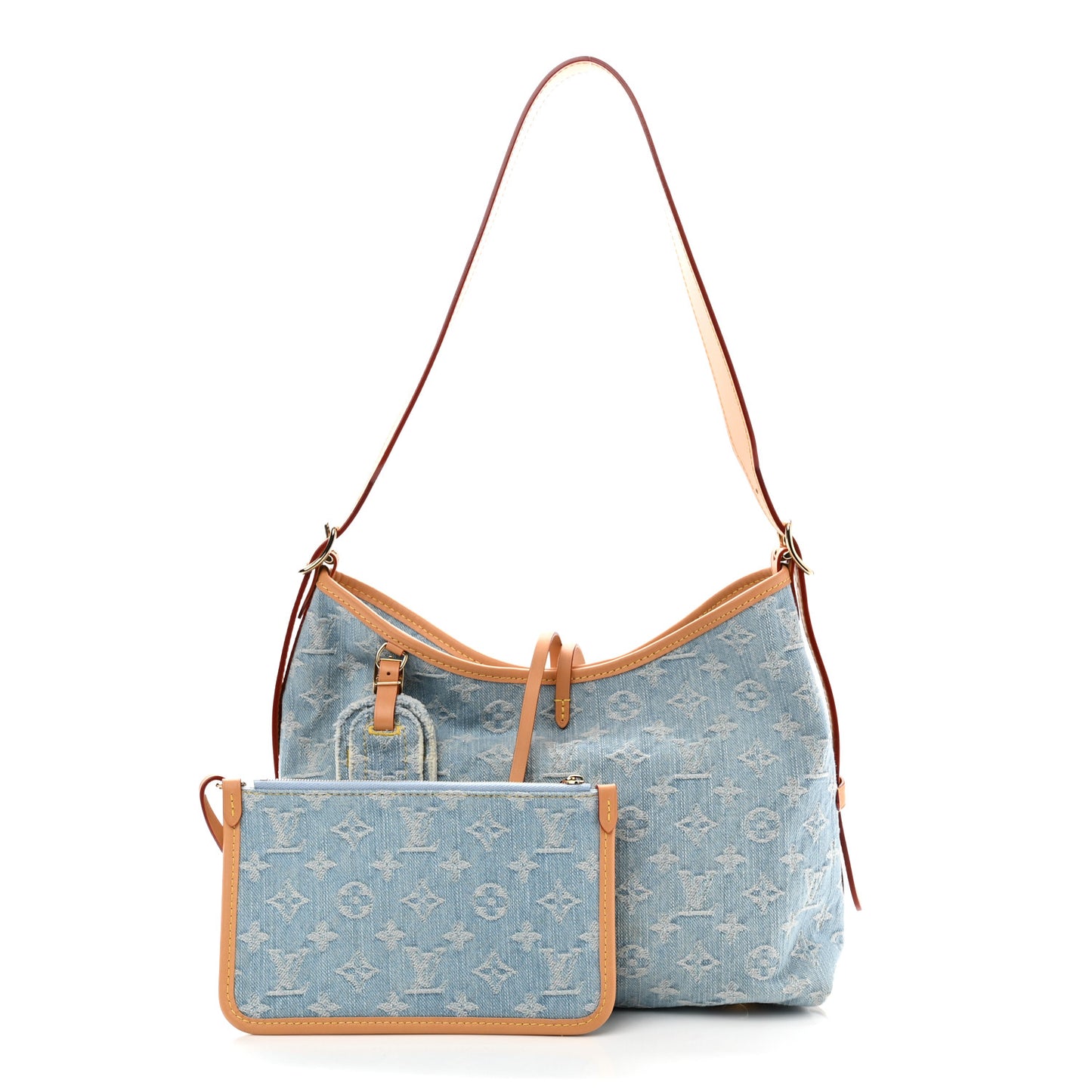 Monogram Denim CarryAll PM Sky Blue