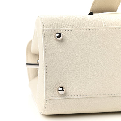 Delvaux Grained Calfskin Mini Brillant Satchel Ivory 7 of 8