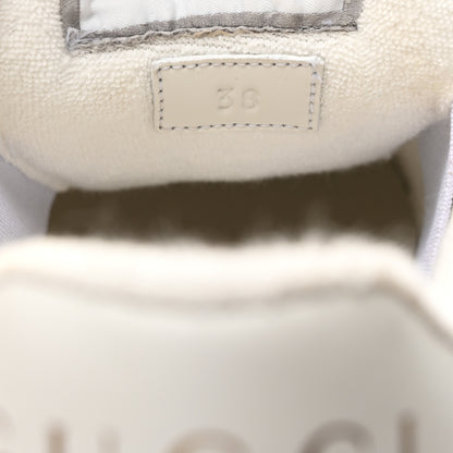 Gucci GG Monogram Web Screener Sneakers 38 White Grey Pink 9 of 9