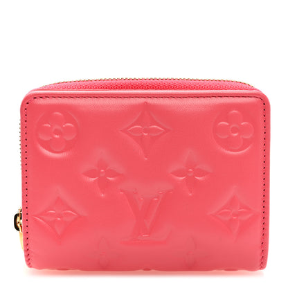 Louis Vuitton Lambskin Embossed Monogram Lou Coussin Wallet Pink 1 of 8