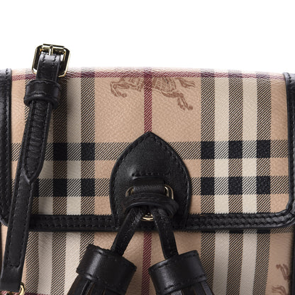 Burberry Haymarket Check Mini Tassel Crossbody Bag Chocolate 11 of 11