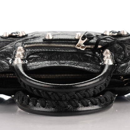 Balenciaga Agneau Giant 12 Silver Hardware Mini City Black 8 of 8