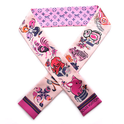 Louis Vuitton Silk Monogram Superstition Bandeau Rose 1 of 6